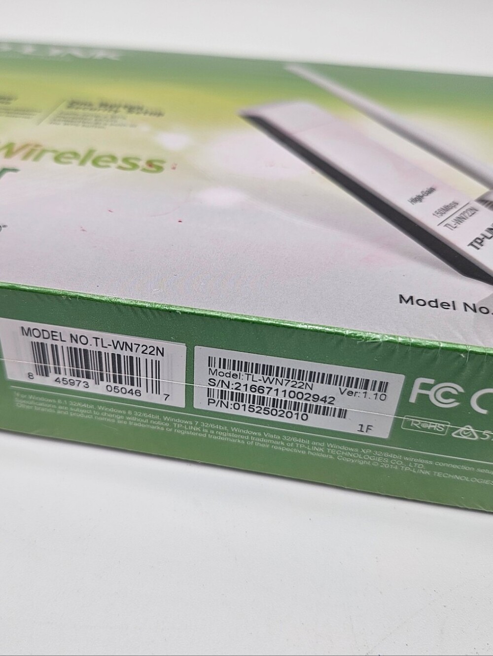 TP-Link TL-WN722N 150Mbps High Gain Wireless N USB Wi-Fi Adapter Network Dongle - Picture 3 of 3